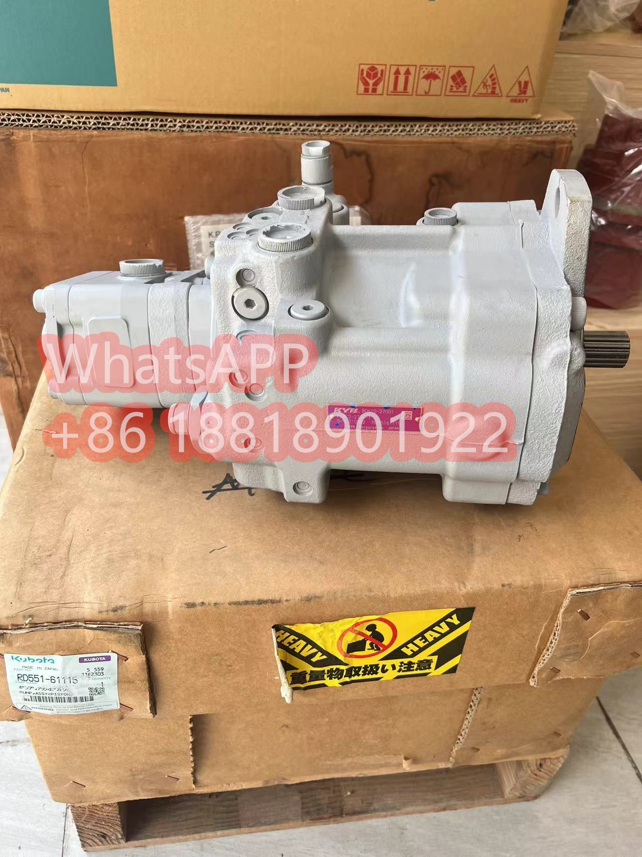 hydraulic Excavator piston pump main pump PSVL2-27CG for KX080-3 KX185-3 kx080 mini excavator parts