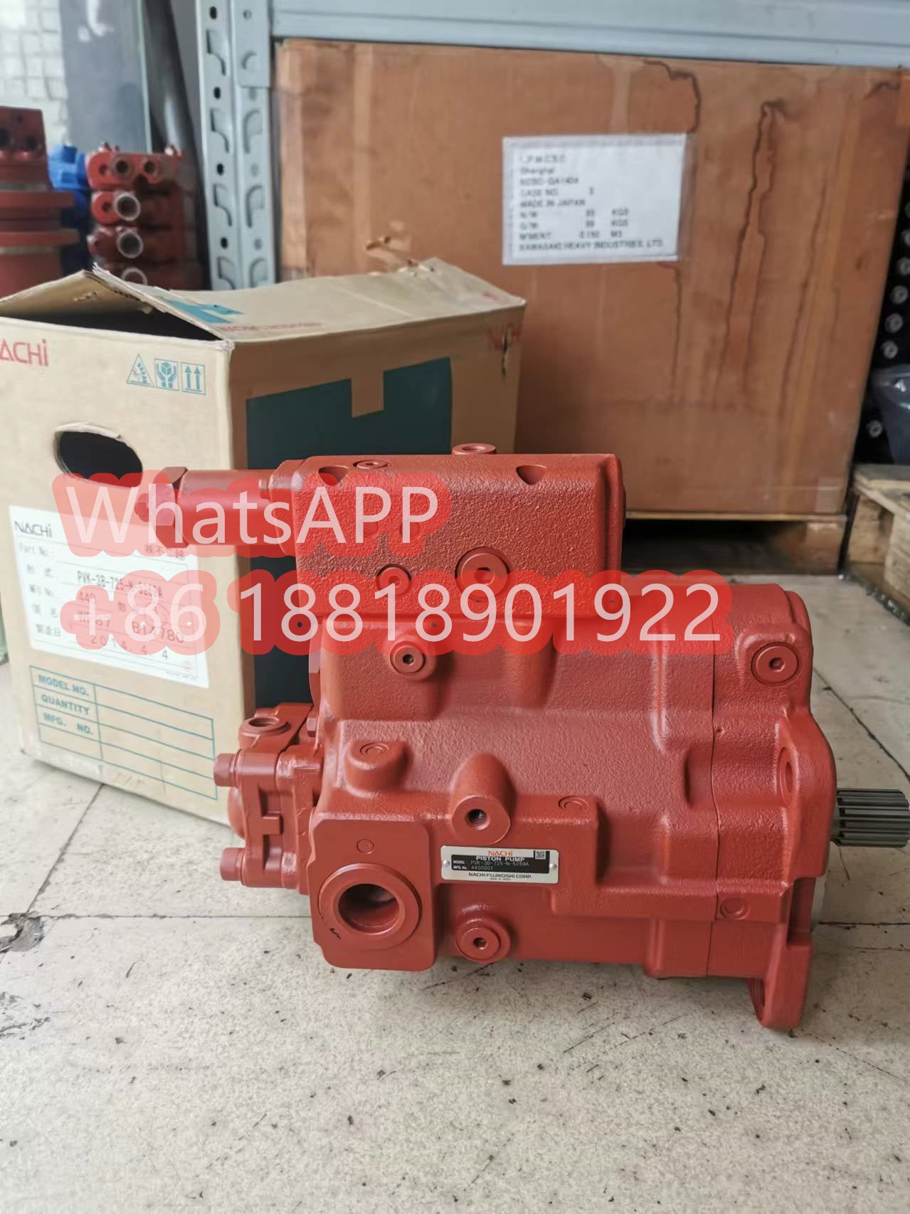 PVK-3B-725-N-5074A Nachi Hydraulic Pump For Excavator ZAX60 ZAX65 EX60 Main Pump