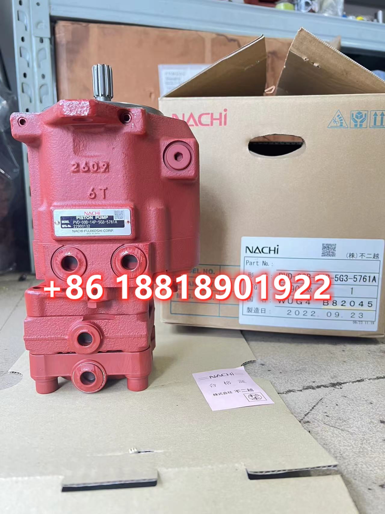 Hydraulic Pump Nachi PVD-00B-14P PVD-00B-14P-5G3 for Hitachi ZX16 ZX17 ZX18 Kubota U15-3 KX36-3 Excavator