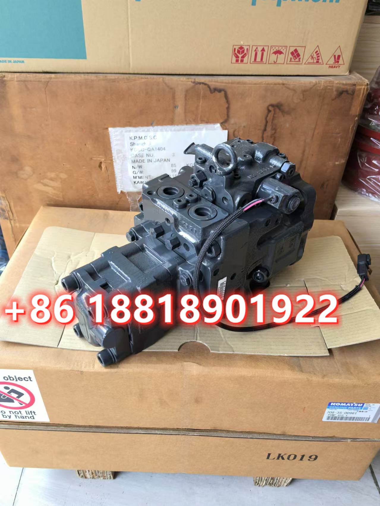 KOMATSU 708-3S-00961 708-3S-00521 708-3S-00522 708-3S-00872 Excavator Hydraulic Pump For PC40 PC45 PC55 PC56-7