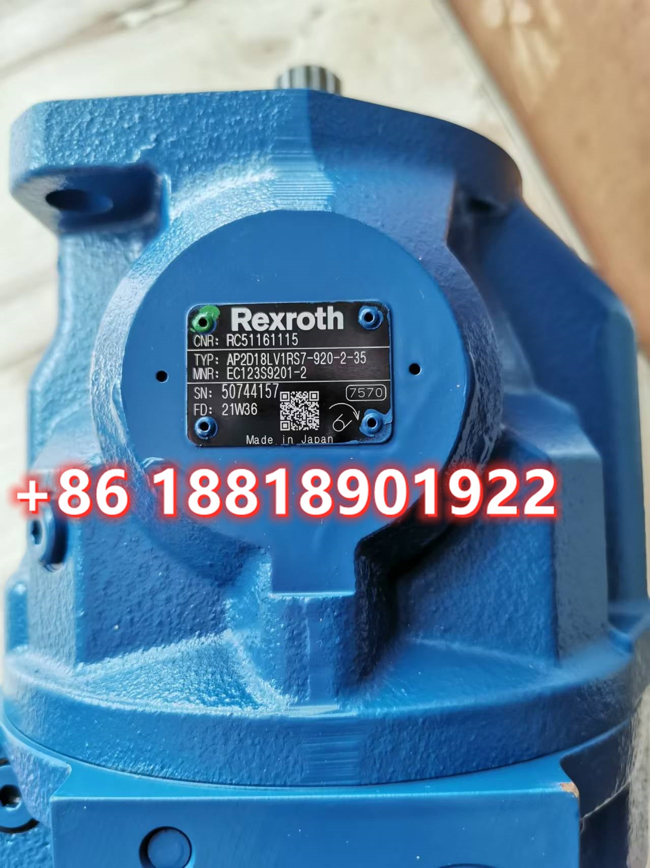 RC51161115 AP2D18LV1RS7-920-2-35 Main Pump for Kubota U30 U35 Hydraulic Pump
