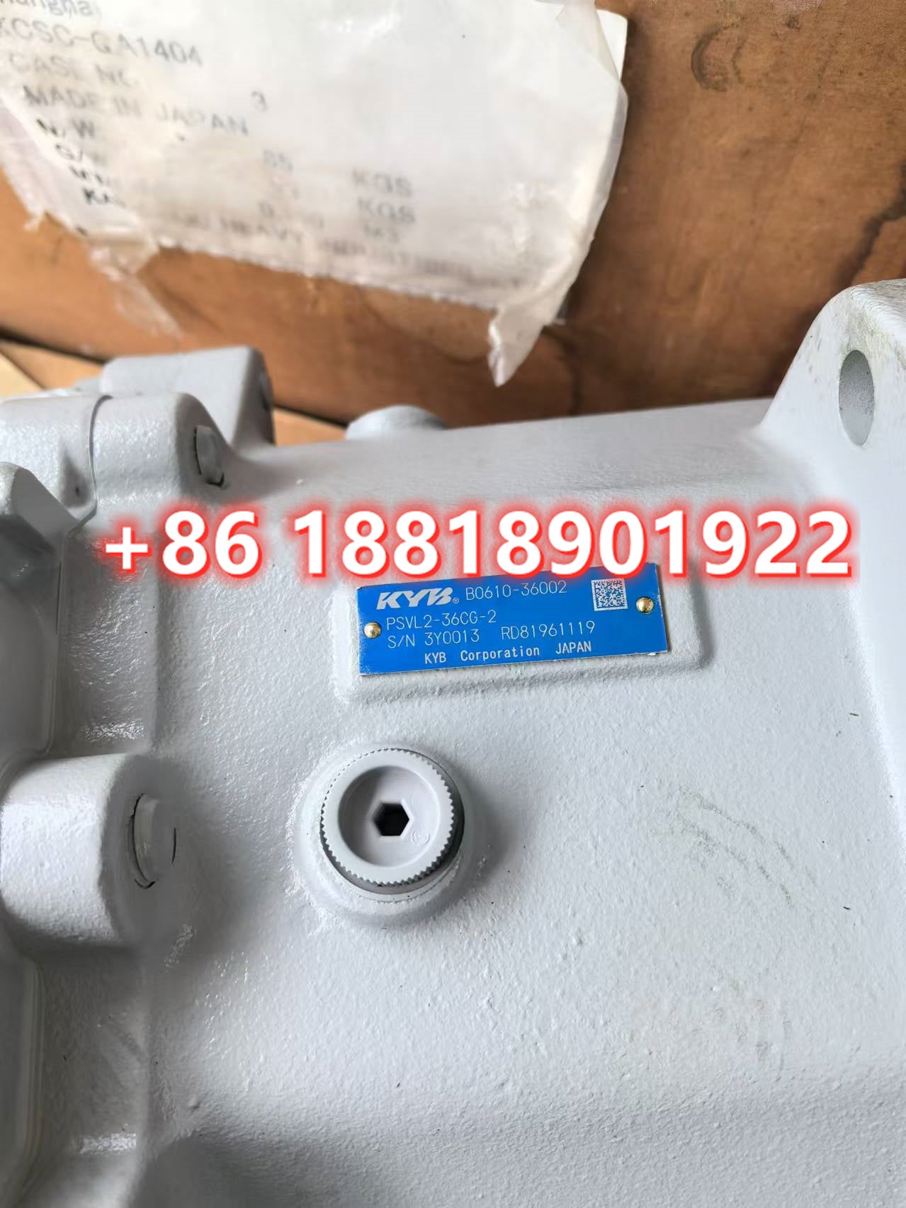 RD819-61119 KYB PSVL2-36CG-2 Hydraulic Pump for Kubota KX080 Excavator parts