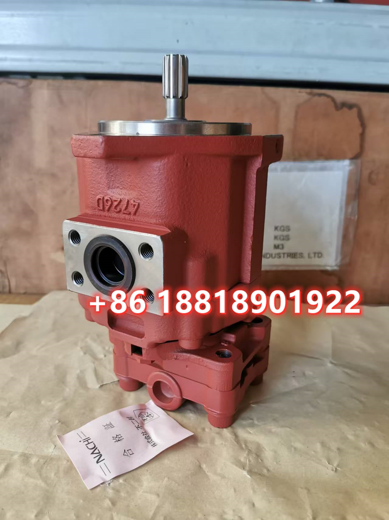 RG118-61110 Kubota KX41-2 hydraulic pump Mini excavator main pump Nachi PVD-00B-14P-5AG-4749A