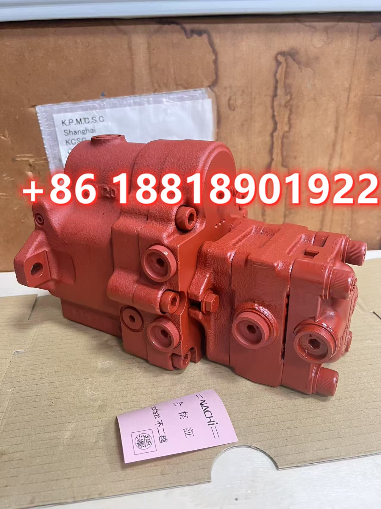 7361279 Genuine Bobcat 7209326 Hydraulic Piston Pump 7209325 E26 E27 Main Pump Nachi PVD-0B-24P-8G3-5236B