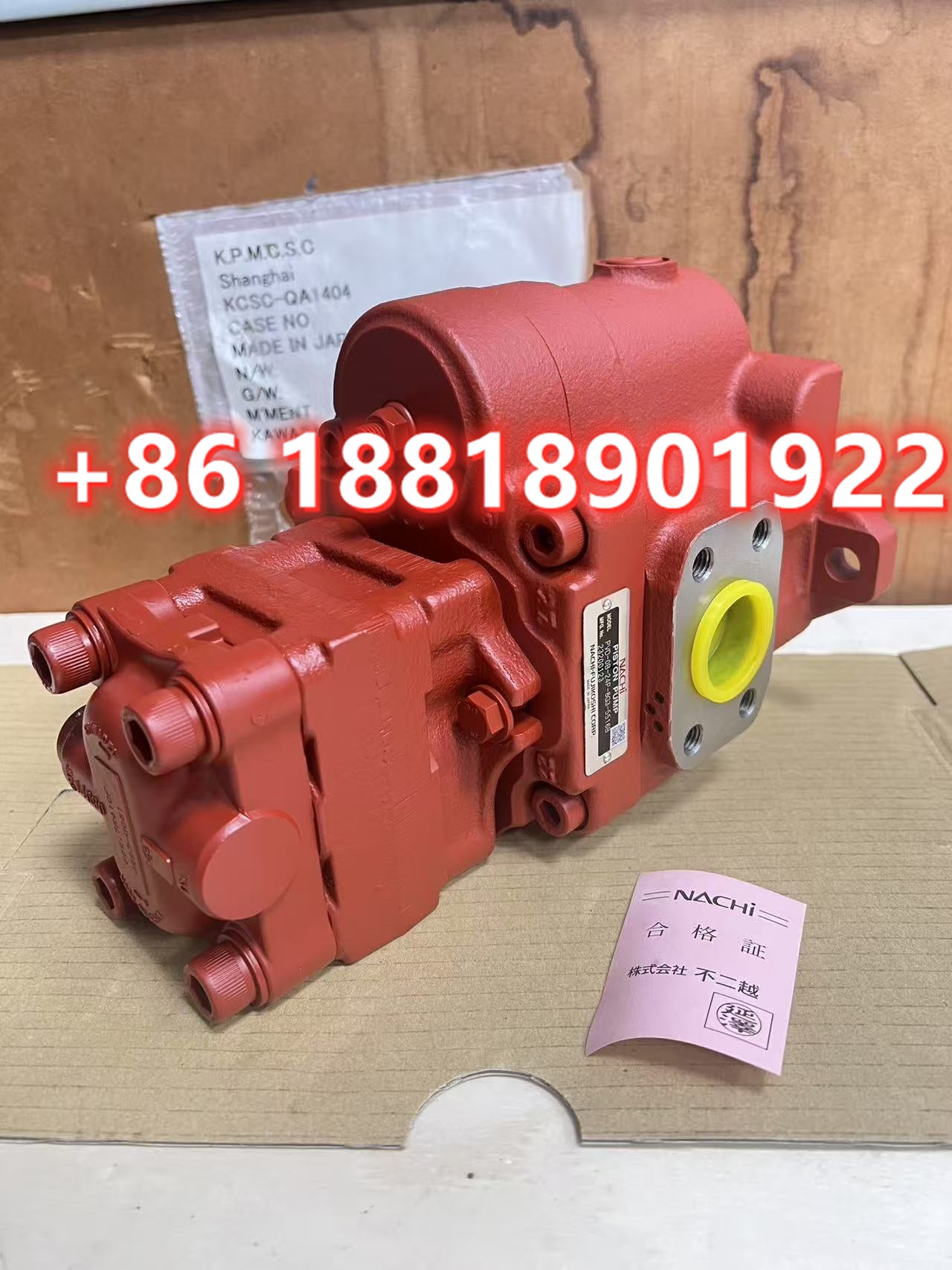 7361279 Genuine Bobcat 7209326 Hydraulic Piston Pump 7209325 E26 E27 Main Pump Nachi PVD-0B-24P-8G3-5236B