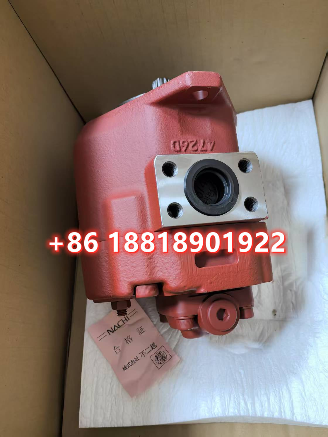 Mini Excavator Parts Genuine Main Hydraulic Pump Assy Kobelco SK09SR Main Pump  PA10V00001F1